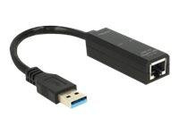 USB3.0 Adapter Delock A -> RJ45 Gigabit St/Bu schwarz