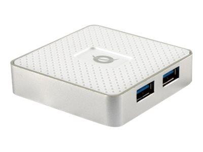 CONCEPTRONIC USB-Hub 4Port USB3.0 mit Netzteil