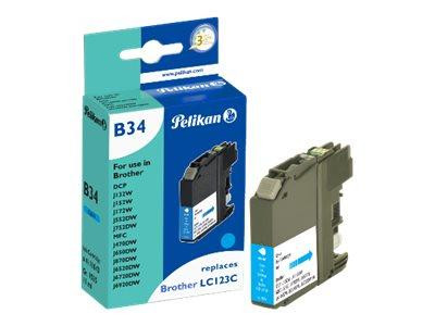 Pelikan Patrone Brother B34 LC123 cy cyan kompatibel