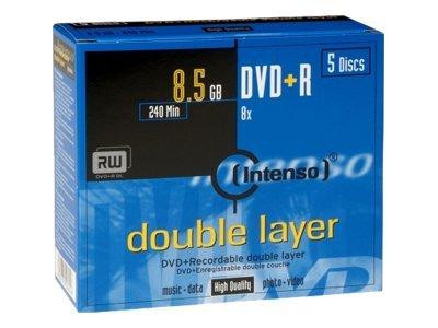 DVD+R Intenso 8,5GB 5pcs JewelCase DOUBLE LAYER
