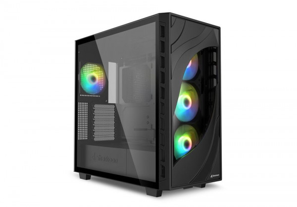 Sharkoon Gehäuse Rebel C80G RGB ATX 1xGlas schwa