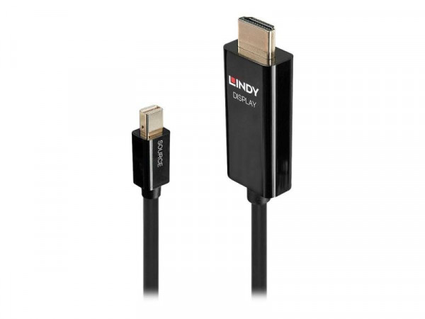 Lindy Mini-DisplayPort an HDMI Kabel 4K60Hz Aktiv 1m