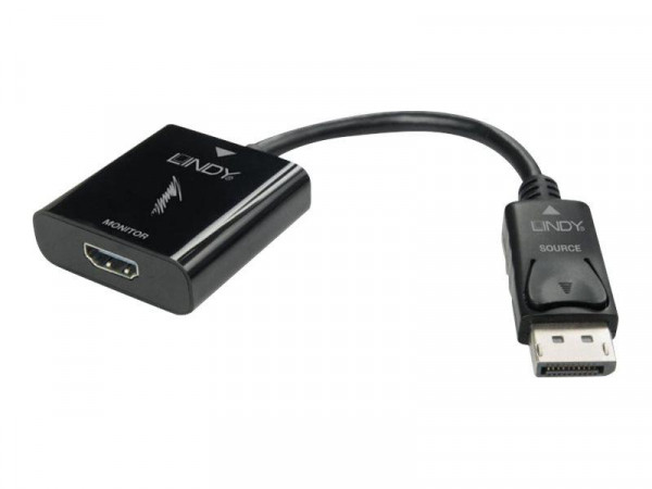 Lindy Aktiver DisplayPort 1.2 auf HDMI 2.0 18G Konverter
