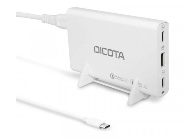 Dicota Desktop 3-Port Charger (65W) white