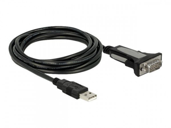 DELOCK Adapter USB 2.0 Typ-A zu 1 x Seriell RS-232 DB9 3 m