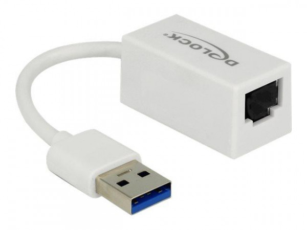 DELOCK Adapter SuperSpeed USB-A St > Gigabit LAN komp. Weiß