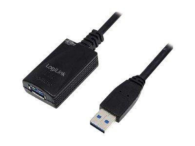 LogiLink USB Kabel A -> A St/Bu 5.00m Verl. schwarz