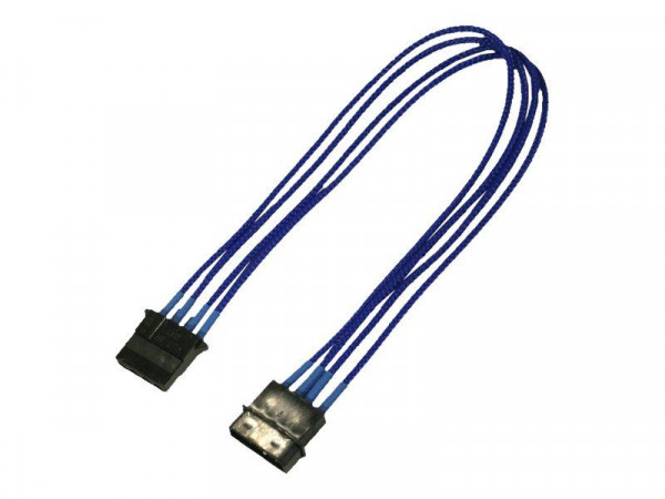 Kabel Nanoxia 4-Pin Verlängerung, 30 cm, Single, blau