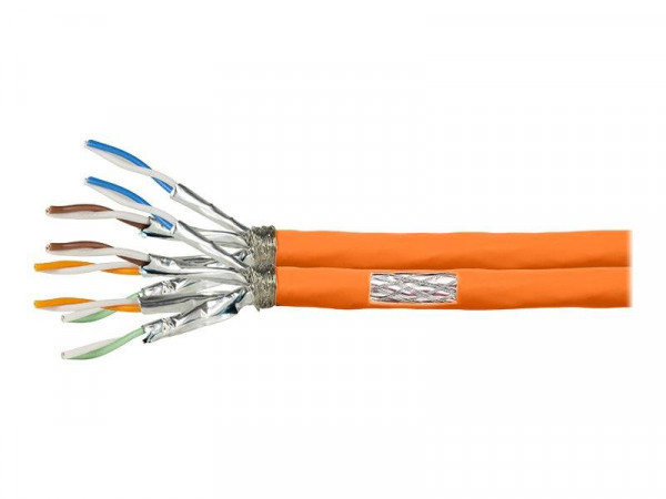 Logilink Verlegekabel S/FTP Cat7 AWG23 1000MHz,orange,duplex