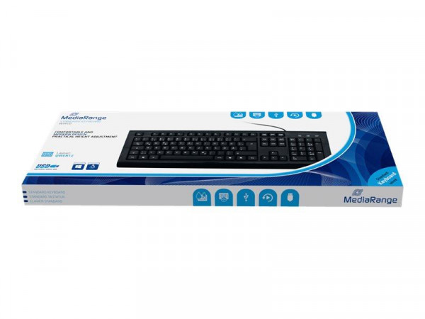 MediaRange Tastatur Standard Keybord black USB 2.0