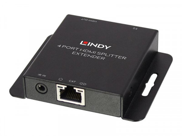 Lindy Extender & Splitter HDMI & IR Cat6 Loop Out 4 Port 50m