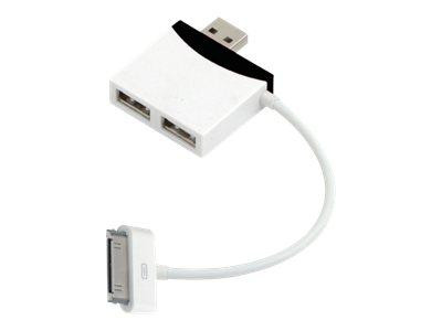 LogiLink USB 2.0 HUB 2-Port mit Dock Connector, 0,1m