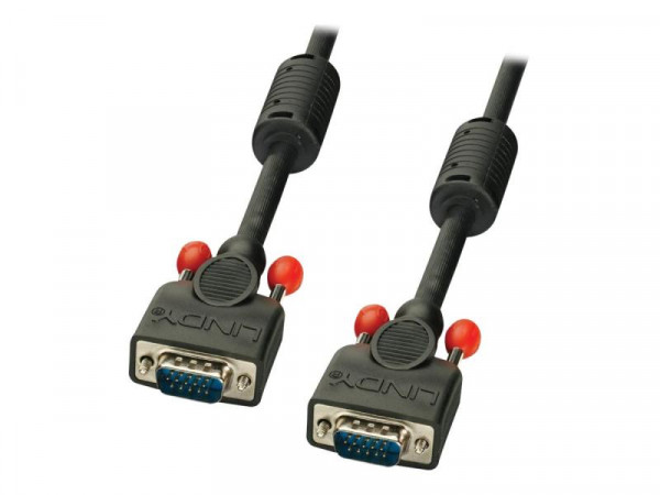Lindy VGA Kabel M/M schwarz 1m HD15 M/M DDC-fähig