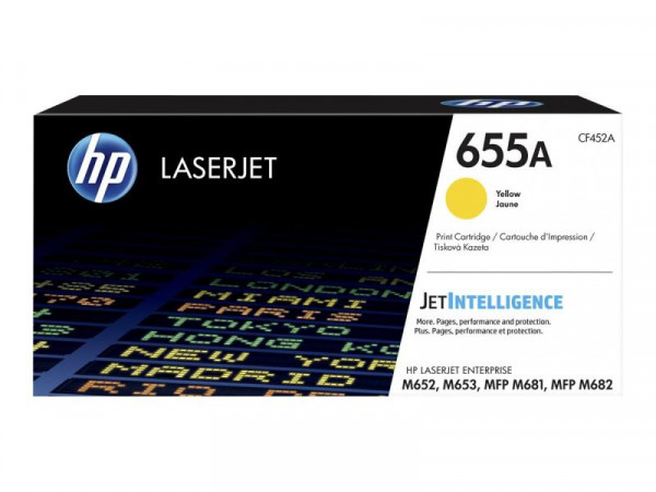HP 655A Gelb LaserJet Tonerpatrone