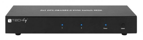 Techly KVM Switch, 2 Port, Display Port 1.2