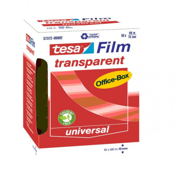 tesafilm Office Box 10 Rollen 66m 15mm transparent