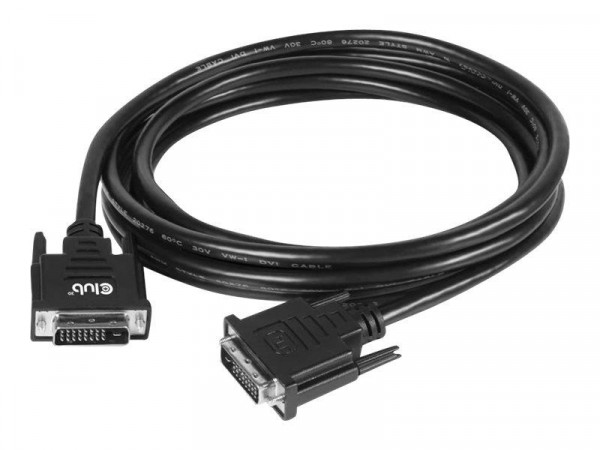 Club3D DVI-Kabel Dual Link (24+1) bidirektional 3m St/St