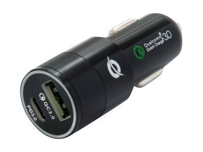 CONCEPTRONIC 2-Port USB PD Car Charger, 36W