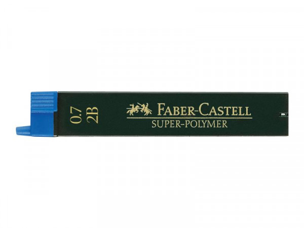 FABER-CASTELL Feinmine Super-Polymer 0,7mm 2B 12Stk.