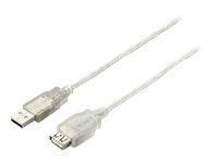 Equip USB Kabel A -> A St/Bu 5.00m transparent Verl.