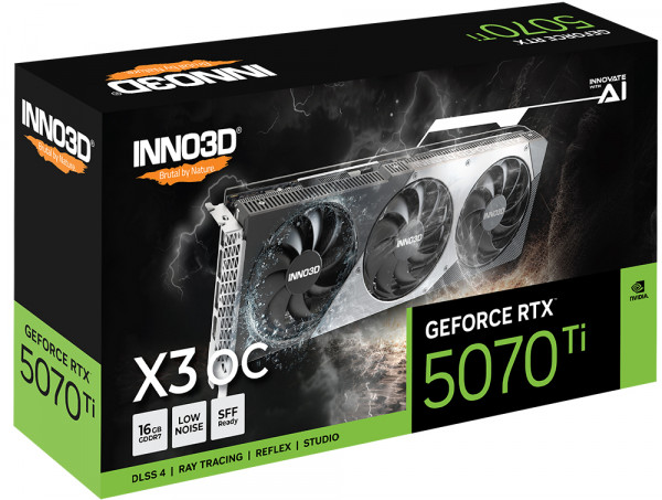 Inno3D RTX5070 TI X3 OC 16GB GDDR7 HDMI 3xDP