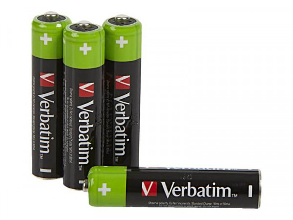 Verbatim RECHARGEABLE BATTERY AAA 4 PACK / HR03