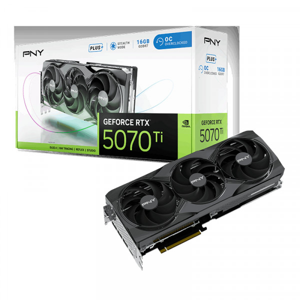PNY RTX5070 TI VERTO OC Triple Fan Plus 16GB GDDR7 HDMI 3xDP