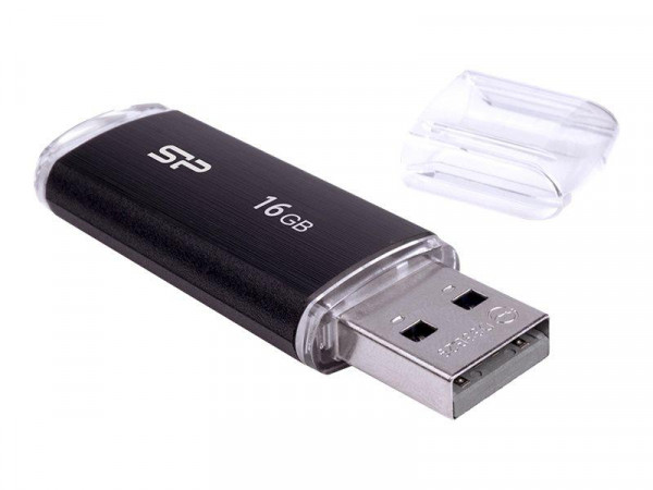 USB-Stick 8GB Silicon Power USB2.0 U02 Plastic Black