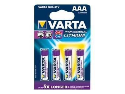 Varta Batterie LITHIUM AAA 4St.