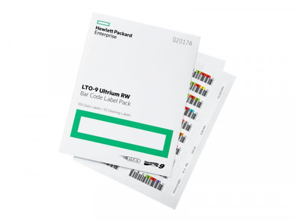 HPE LTO9 Ultrium Barcode Label (100+10) Q2017A