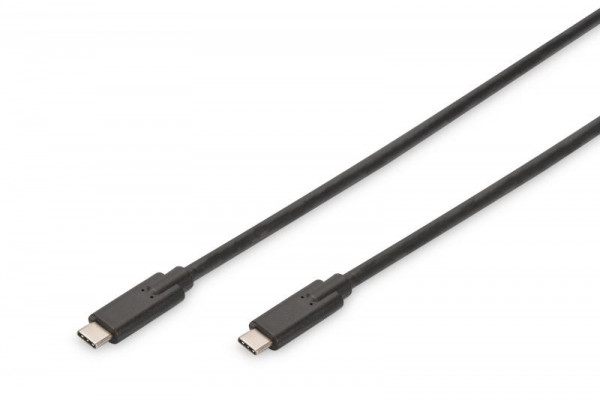 USB Type-C Gen2 Anschlusskabel, Type-C to C, 1m, schwarz