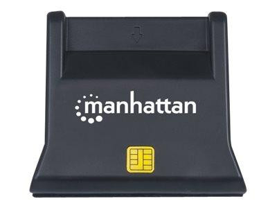 Manhattan USB2.0-Smartcard/SIM-Kartenlesegerät mit Standfuß