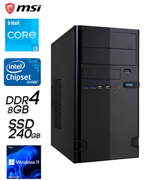 PC OfficeLine i3-13100 8GB-DDR4 240GB-SSD W11Pro