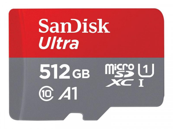 SD MicroSD Card 512GB SanDisk Ultra Class 10 inkl. Adapter