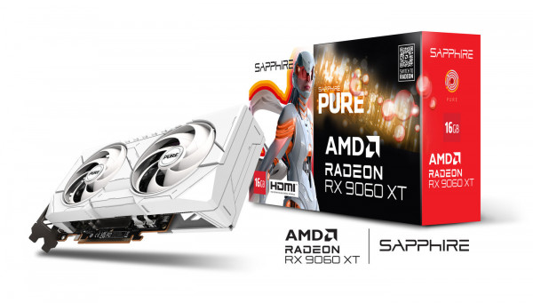 SAPPHIRE Radeon RX9060XT Pure Gaming OC 16GBGDDR6 2xHDMI DP