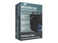 MEDIARANGE Retail-Pack DVD-Case Double - DVD-Videobox - Kapazität: 2 CD/DVD - Schwarz (Packung mit 5