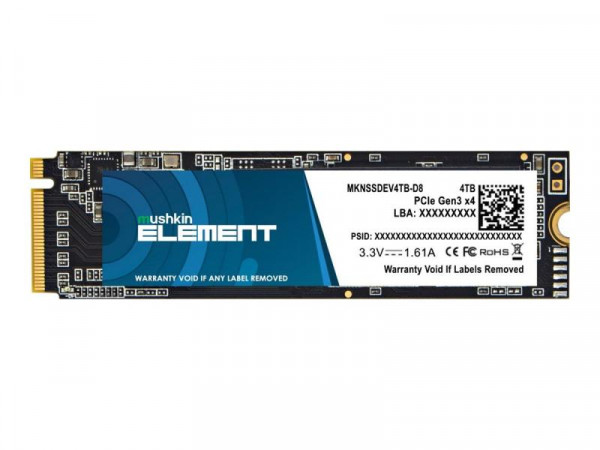 SSD 4TB Mushkin M.2 (2280) Element NVMe PCIe intern
