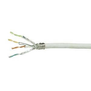 LogiLink Netzwerk Verlegekabel S/FTP Cat.6, PVC, weiß, 50m