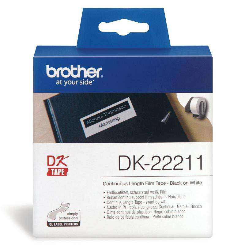 Film weiß Brother QL550/500 15,24m*29mm DK-22211