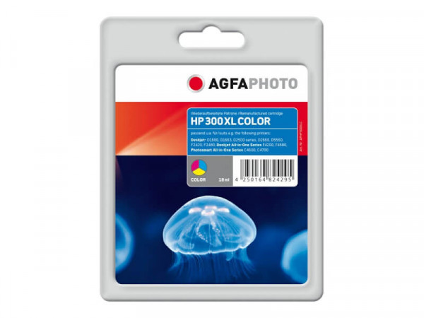 AgfaPhoto Patrone HP APHP300XLC No.300XL CC644EE color