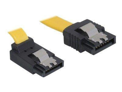 SATA-Kabel Delock SATA III -> SATA up St/St 0.30m gelb Clips