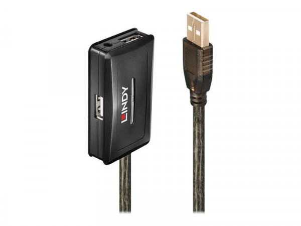 Lindy 10m USB 2.0 Aktivverlängerungshub 4 Ports