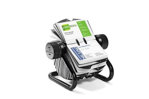 DURABLE Visifix Rollkartei f400 Karten Register A-Z schwarz