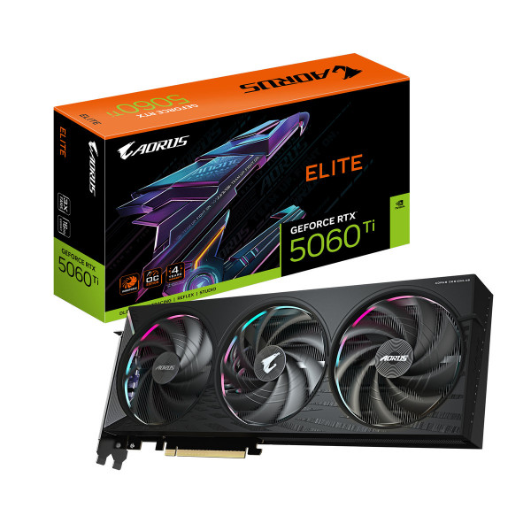 Gigabyte RTX5060 TI AORUS Elite 16GB GDDR7 HDMI 3xDP