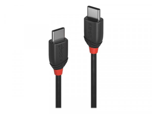 Lindy USB 3.1 Kabel Typ C/C 3A Black Line M/M 1m