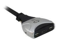 LevelOne KVM Switch 2x HDMI/USB KVM-0290 Kab