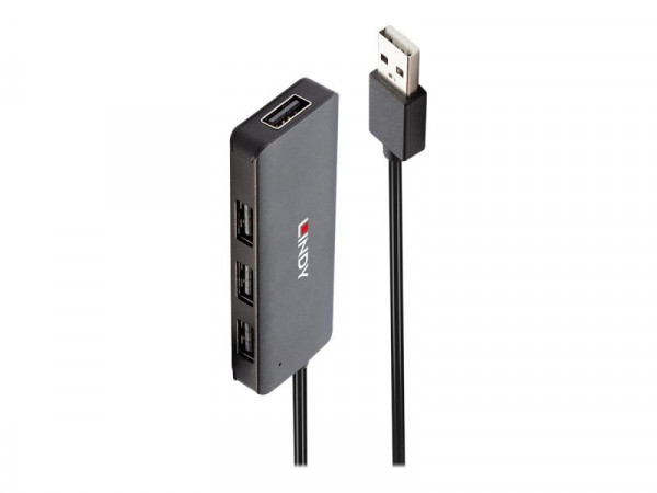 Lindy USB 2.0 Hub 4 Port ohne Netzteil