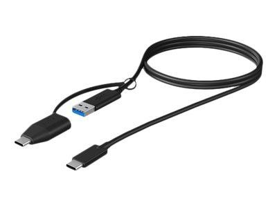 USB Adapterkabel IcyBox USB3.2(Gen2) Type-C zu Type A&C 1m
