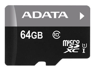 SD MicroSD Card 64GB ADATA SDXC (UHS-I Class 10) m. A