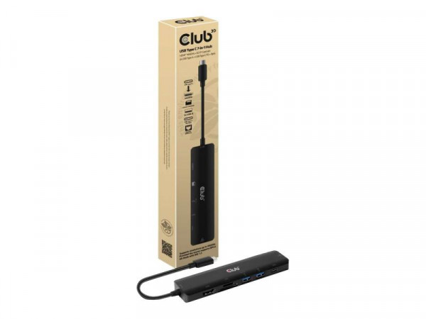 Club3D USB-7-in1-HUB USB-C > HDMI/2xUSB/USB-C/RJ45/SD/MSD